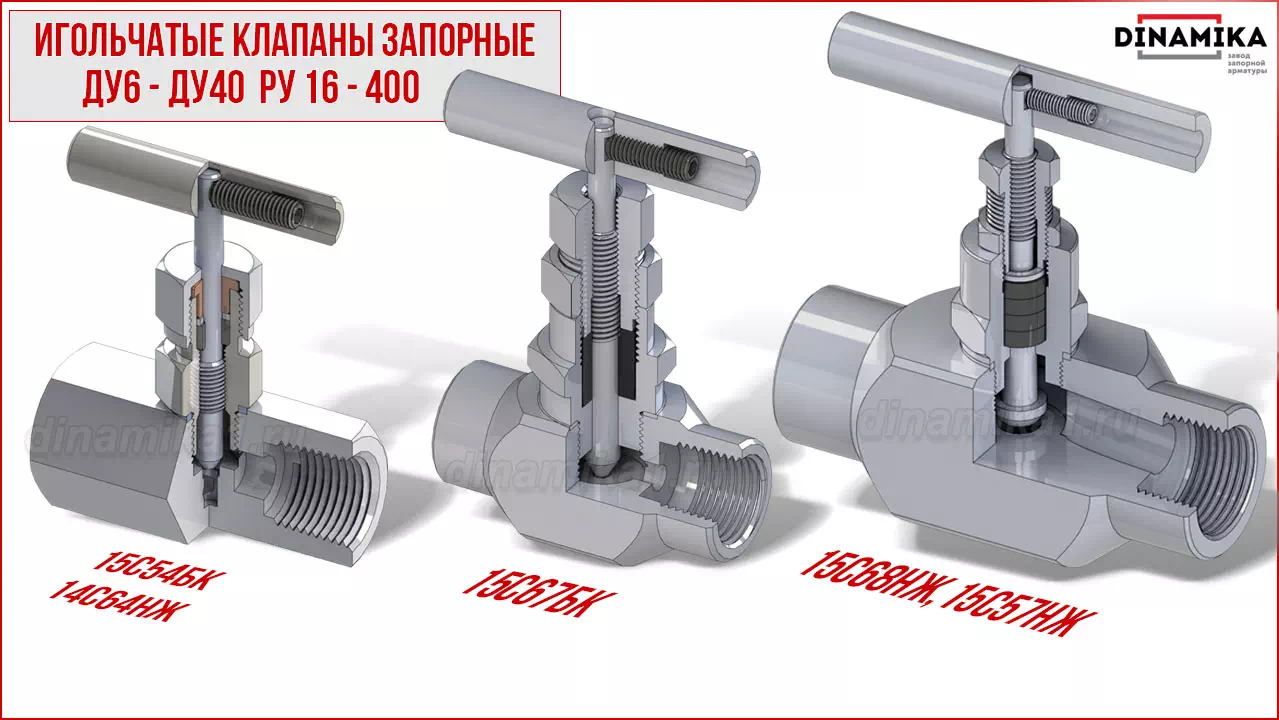 Резьбовые клапаны игольчатые муфтовые в Орле